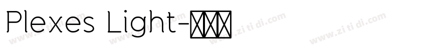 Plexes Light字体转换